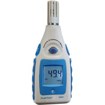 Medidor de Humedad y Temperatura Peaktech P 5160 - Rango de humedad del 10% al 99%