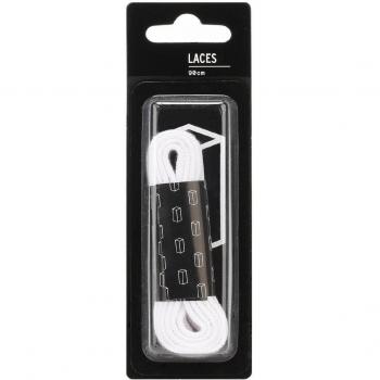 TOWER London White Flat Laces