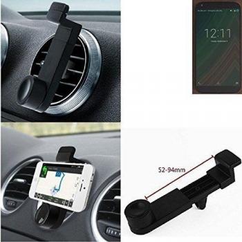 Titular Smartphone para el coche para LG Electronics Google Nexus 5X. Parrilla del coche montaje del sostenedor del coche para el teléfono inteligente. De aplicación universal. Negro. Fácil de instalar, sujeción segura. Utilizar el teléfono como un d