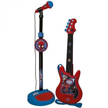 REIG Spiderman-Conjunto de Guitarra y micrófono