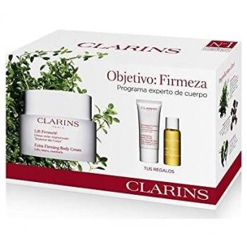 Clarins lift fermete 200ml + exfoliante corporal 30ml + aceite tonico 10ml + balsamo corporal 8ml