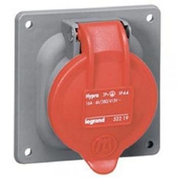 Legrand Hypra IP44 32A 3P+T Embedded Electrical Socket 400V Plastic