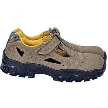 COFRA New Brenta, Zapatos de seguridad de trabajo, Beige/Amarillo, 42 EU