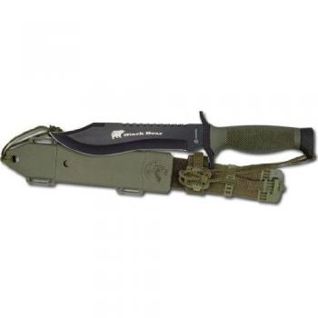 ALBAINOX 31766 - Cuchillo de Supervivencia, Modelo Black Bear, Funda Nylon-PVC Rígida, Unisex Adulto, Multicolor, Talla Única
