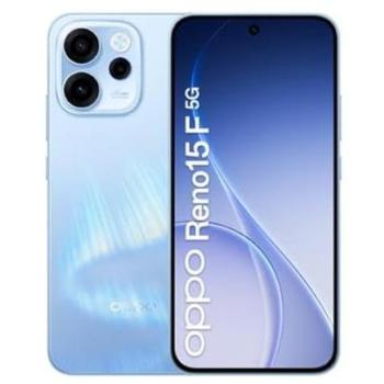Smartphone OPPO Reno15 F 5G, 6.57, Doble SIM, Android 16.0, USB Tipo-C, 8 GB RAM, 256 GB almacenamiento, batería de 6500 mAh, color Azul