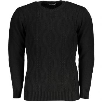 U.S. Polo Assn. Grand Polo Black Twisted Crew Neck Sweater - XL