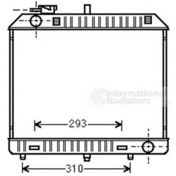 Radiador de refrigeración del motor VAN WEZEL 30002127