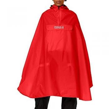 PRO-X ELEMENTS Paso Men's Rain Poncho - Red - M/L