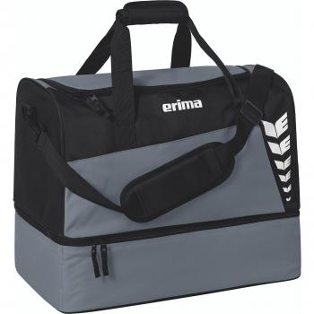 Erima Bolsa de Deporte Six Wings con Compartimento Inferior 94.5L, Slate Grey/Negro, Tamaño L