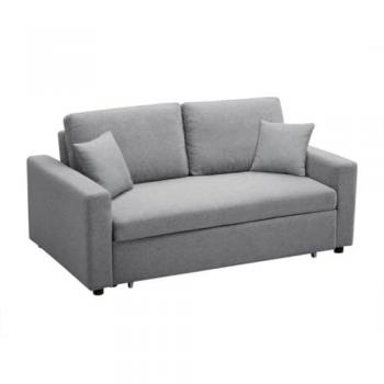 Sofá cama de 3 plazas de tela INIZOR - Gris claro