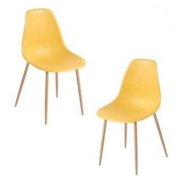 Pack 2 Sillas de Comedor Mykle - Amarillo