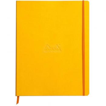Cuaderno Rhodiarama Amarillo A4+ con tapa blanda y páginas rayadas - 22x29,7 cm