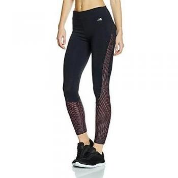 Ginadan 2188_70 - Pantalones legging para mujer, color negro / fucsia neón, talla L