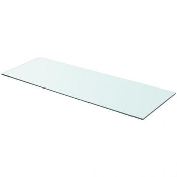 vidaXL Shelf Panel Glass Clear 80x30 cm