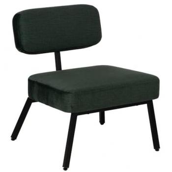 Silla de Oficina Negro Verde - 58 x 59 x 71 cm, Tejido y Metal