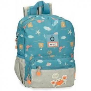 Mochila preescolar Enso Mr Crab 28 cm azul