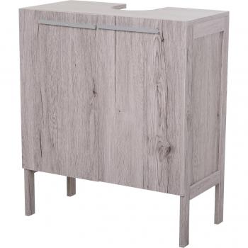 Mueble Bajo de Lavabo Kleankin con 2 Puertas 60x30x70 cm