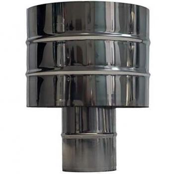 SOMBRERO ANTIRREVOCO EXOJO PARA ESTUFA PELLET FABRICADO EN ACERO INOXIDABLE