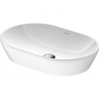 Duravit D-Neo Oval Countertop Sink 60x40 cm, White, No Overflow, No Tap Hole