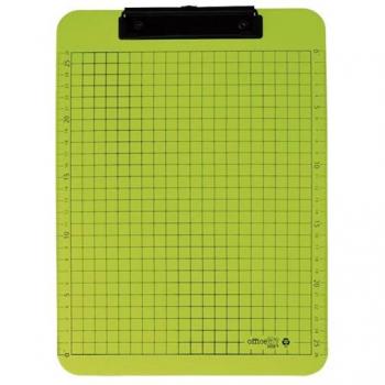 Portablocs con pinza colores pastel A4
