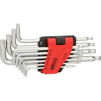 Juego de llaves acodadas Torx con cabeza de bola, largas, 10 piezas KS TOOLS 151.5180