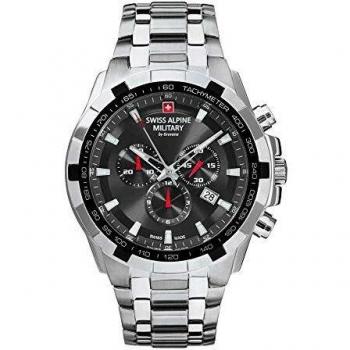 Reloj Cronógrafo Suizo Militar Swiss Alpine 7043.9137, 46mm, 10ATM