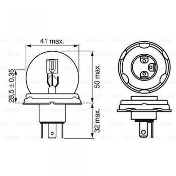 Bosch 1 987 302 421 Lámpara