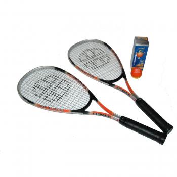 Unsquashable Junior Squash - Raqueta de squash infantil, tamaño 24, color naranja / negro / gris