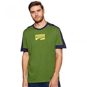 PUMA Rebel Block tee Camiseta, Hombre, Garden Green, M