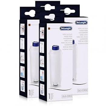 Juego de 4 filtros de agua ECAM DLSC002 para cafeteras espresso Delonghi, Ariete y Kenwood