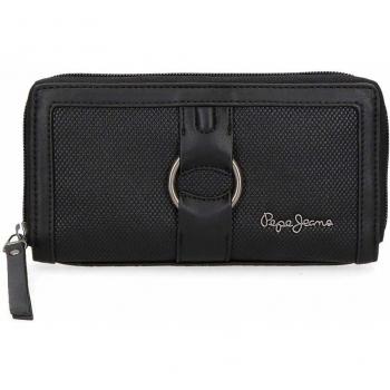 Pepe Jeans Daphne Cartera Negro 18x10x2 cms Piel Sintética