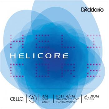 D'Addario Helicore Medium Cello String (A) 4/4M