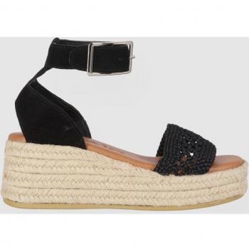Chika10 Leather NEW BONITA 05 Alpargatas de Cuña Negro/Black