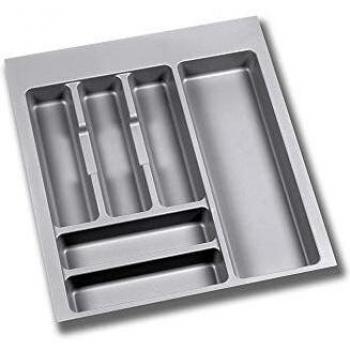 Emuca - Cubertero recortable para cajón, bandeja para cubiertos cajón ancho módulo 50cm