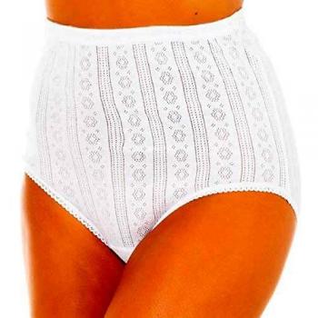 Playtex Pack x 6 Braguitas Cenefa Classic Blanco Roto XL