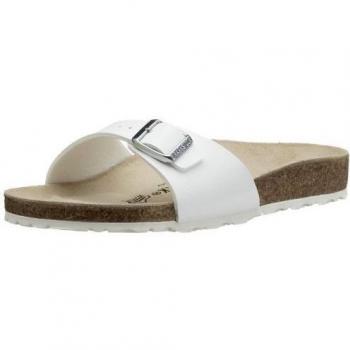 Birkenstock Madrid White Narrow Fit Slippers Size 38