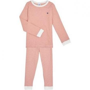 Petit Bateau - Pijama MAMOU de algodón a rayas para niño