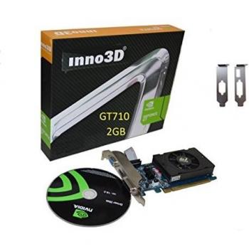 Inno3D NVIDIA GeForce GT 710 2GB DDR3 Low Profile PCI-E DVI HDMI Passive Cooling Single Slot Graphics Card