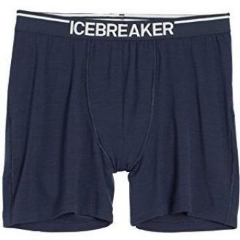 Icebreaker Anatomica - Bóxer de deporte para hombre, Mens Anatomica Boxers, Admiral/White, XL