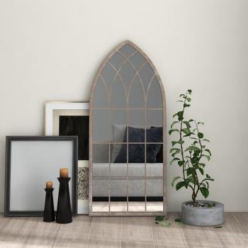 Espejo de interior hierro color arena 100x45 cm colgante decorativo