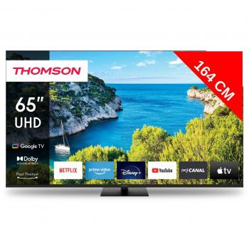 TV LED 4K Ultra HD Smart de 165 cm Thomson 65UG5C14 con Wi-Fi y Dolby Atmos
