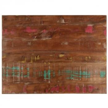 Tablero mesa rectangular madera maciza reciclada 80x70x2,5 cm