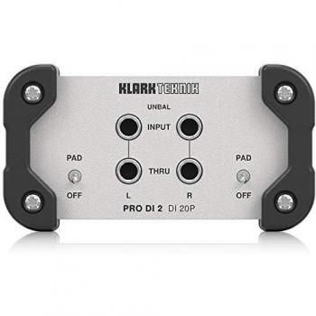 Klark Teknik DI 20P Caja DI Pasiva Con Estéreo, Transformador Midas Y Rango Dinámico Ampliado
