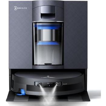 ECOVACS DEEBOT X12 OMNICYCLONE - Aspirador Robot Multifuncional con Tecnología FocusJet, Autovaciado, Navegación LiDAR y Potencia de Succión de 22.000 Pa