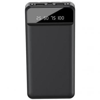 XO Powerbank PR162 - 10000mAh - Incluye Cables - Display Digital - Luz LED - Carga Rápida - Micro USB - Tipo C
