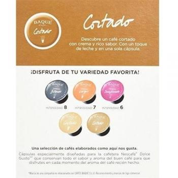 Cafés Baqué Cápsulas Compatibles Dolce Gusto Cortado - 60 gr