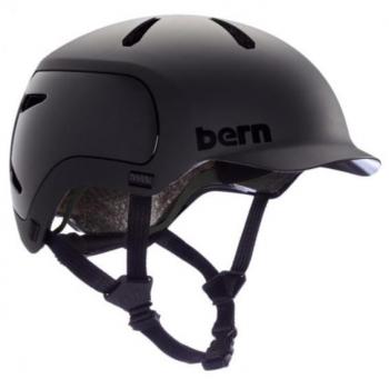 Bern Watts 2.0 Matte Black Casco de Protección para Ciclismo y Deportes de Aventura, diseño moderno, ajuste cómodo, ventilación óptima, ligero y duradero