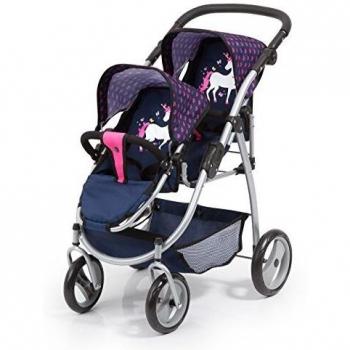 Carrito para Muñecas Reig Azul marino Gemelar