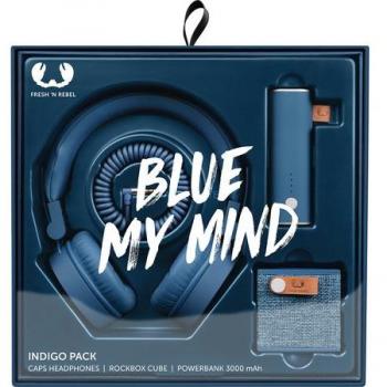 Fresh'N Rebel FNRGP01 - Pack de Regalo con Altavoz portátil, Auriculares y batería de Repuesto