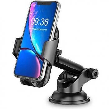 Cocoda soporte movil coche salpicaderoparabrisas soporte movil para coche 360 rotacion brazo extensible sujeta porta movil coche con boton de liberacion rapida para iphone samsung huawei ect